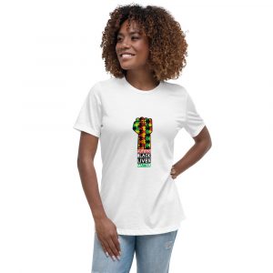 Women's Relaxed Autistic Black Lives Matter T-Shirt